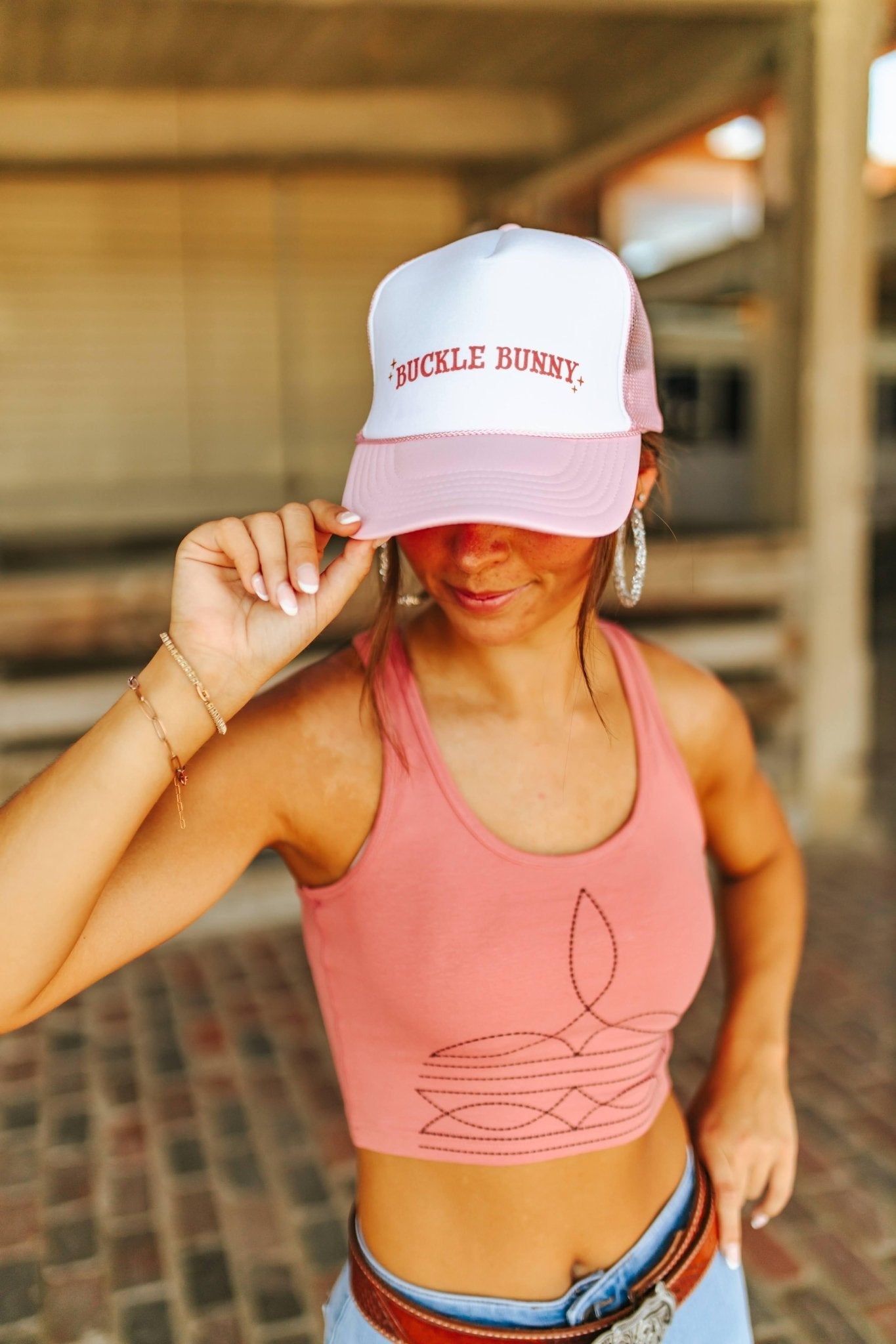 Buckle Bunny Trucker Hat Wild Junkie