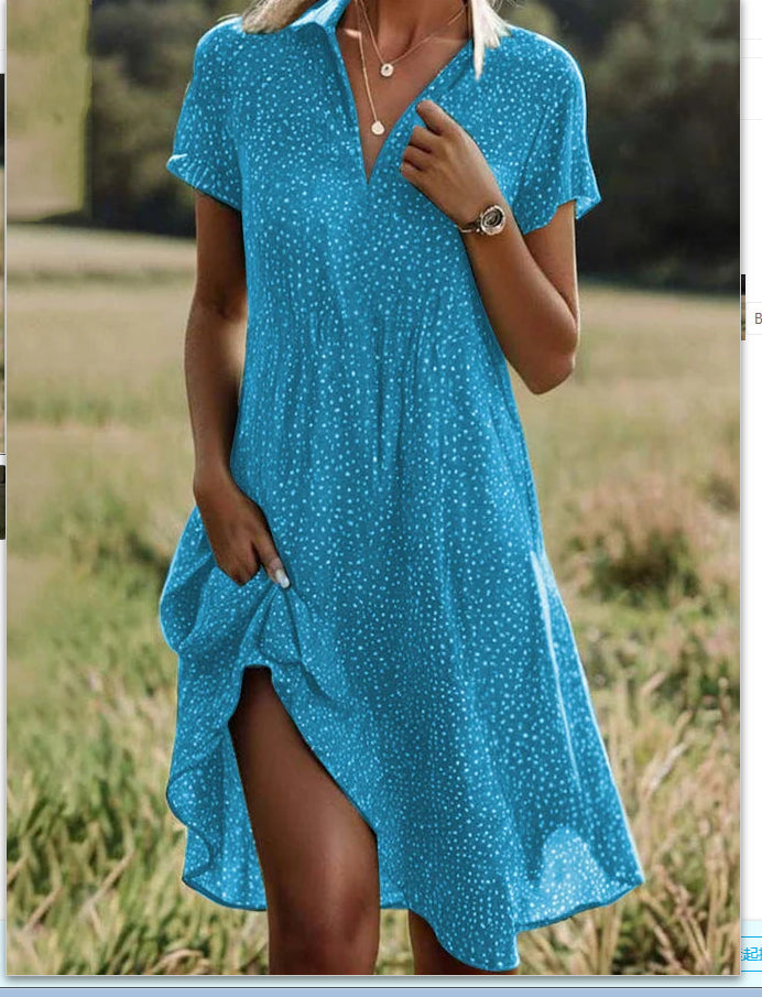 Ethnic Print Midi Dress – Scoop Neck Geometric Pattern Boho Dress FitiqueFit