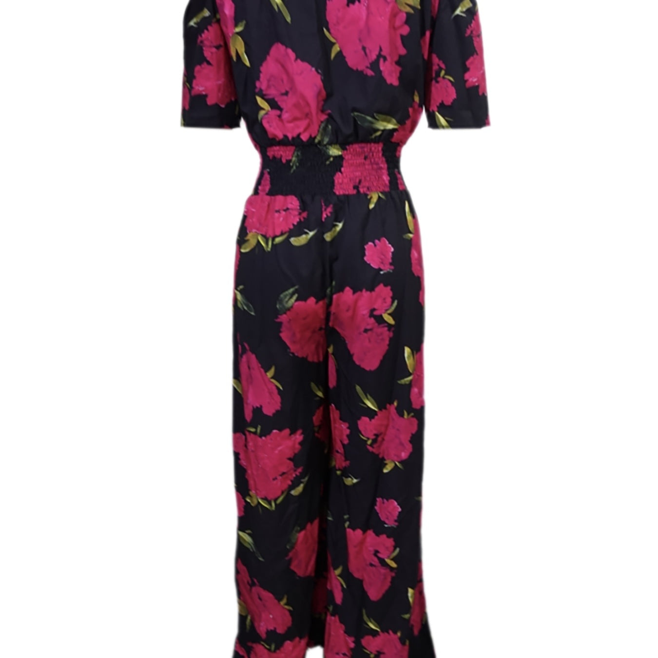 Ladies' One Shoulder Floral Print Waist Cinching Off Shoulder Sexy Fashion Jumpsuit Grayceful LLC