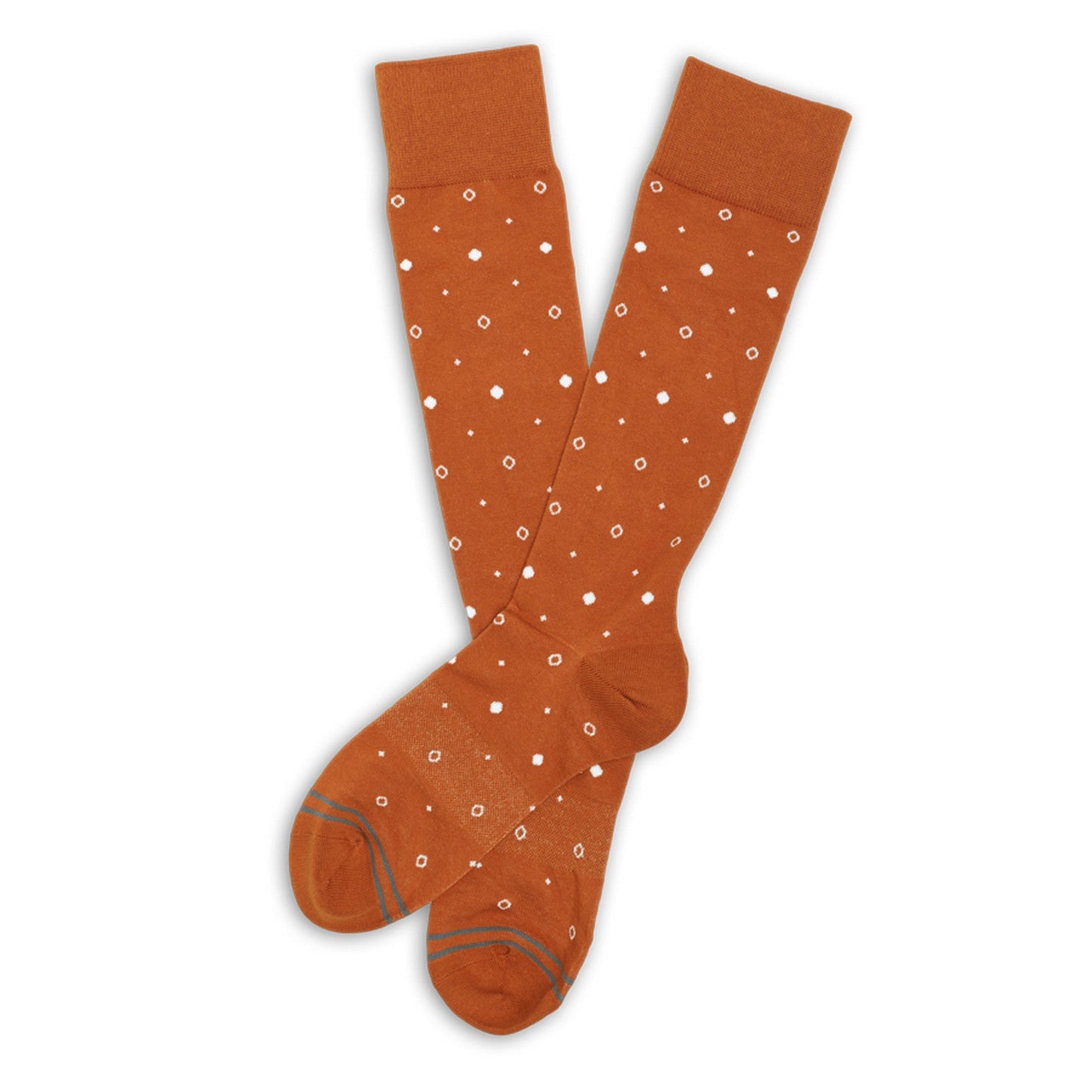 CiderOrange Mixed Dot Dress Socks DeadSoxy