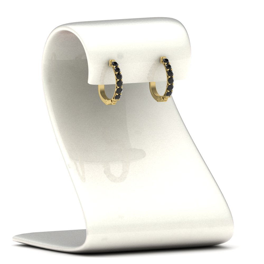 Modern Huggie Hoop Earrings Fascinating Diamonds