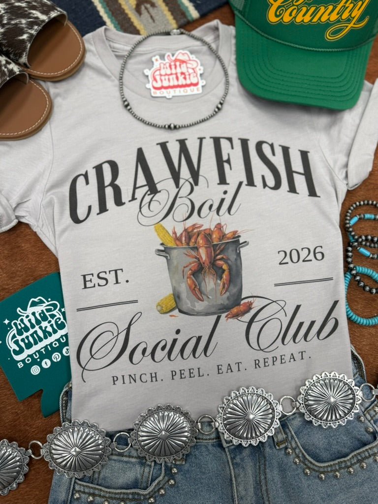 Crawfish Boil Social Club Graphic Tee Wild Junkie