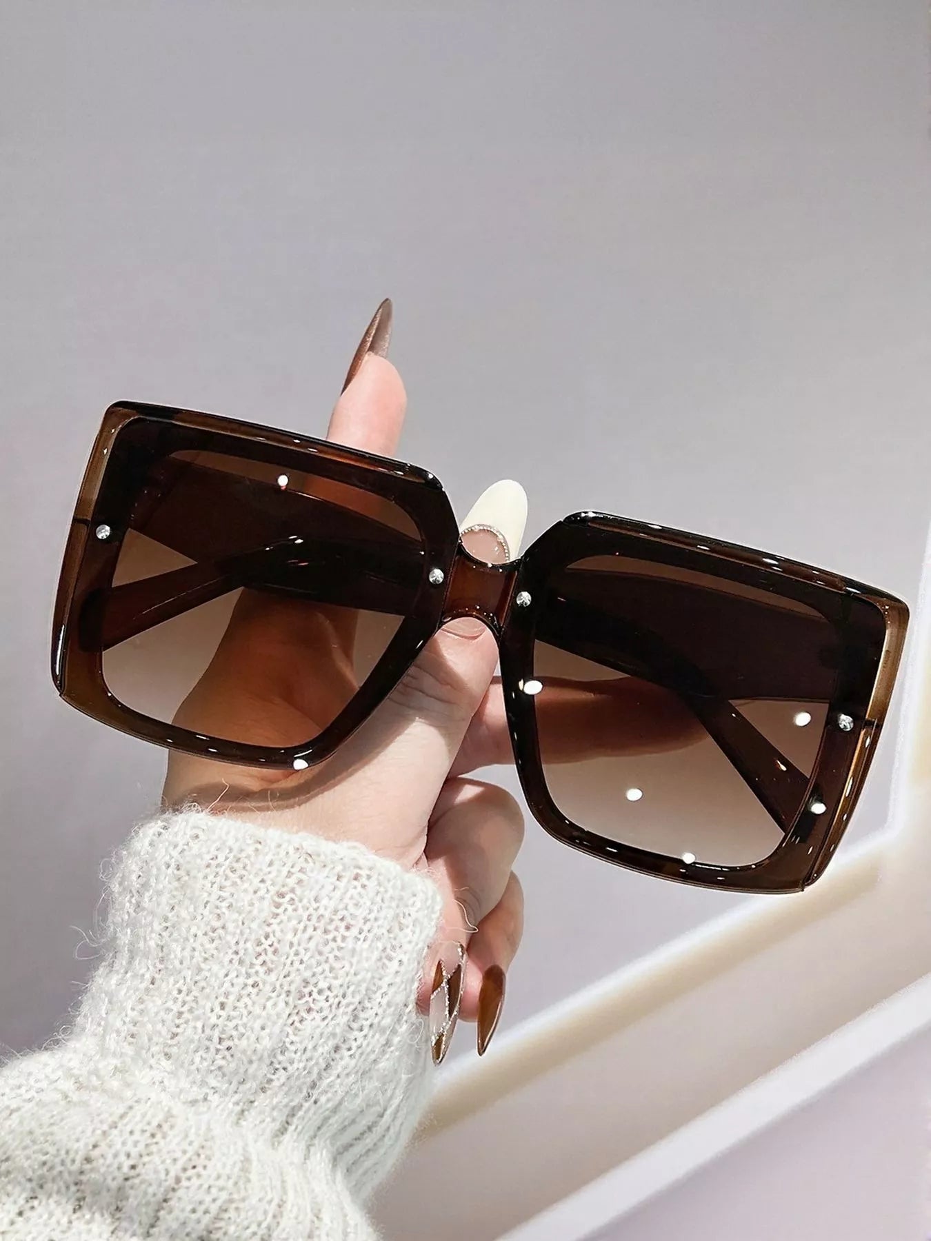 Oversized Gradient Square Sunglasses New Era Fashion LLc