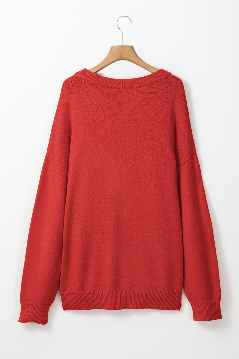 Fiery Red Merry Graphic Christmas Plus Size Sweater Garden Naked Curves