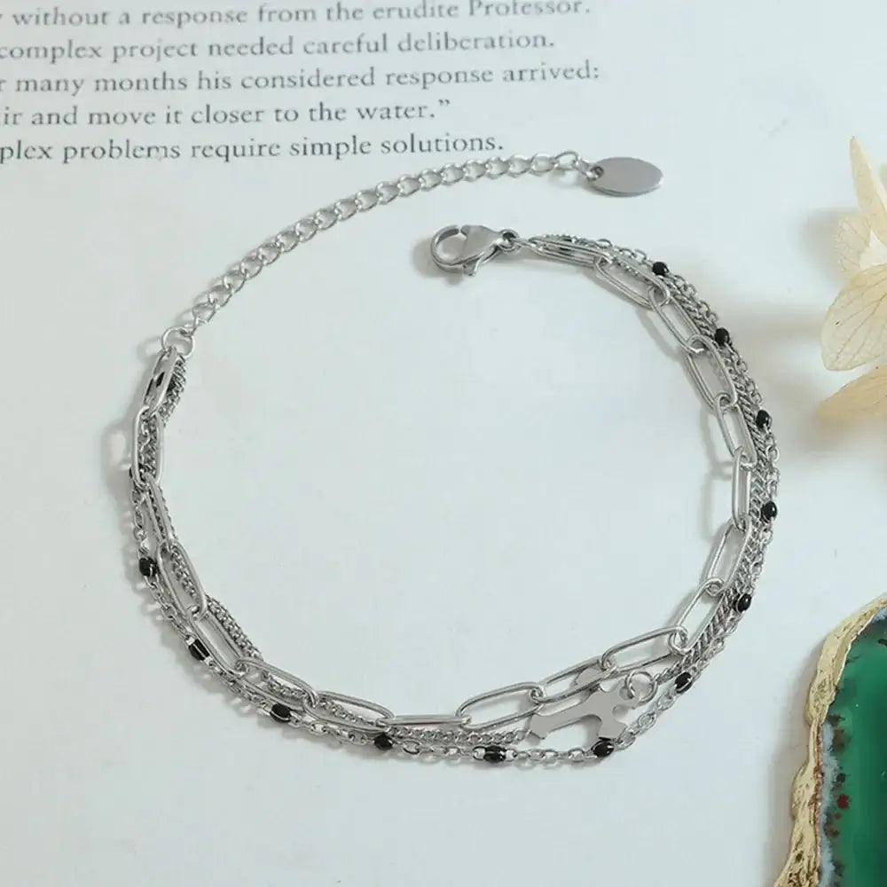 Layerlight Chain Bracelet Ivory Embers