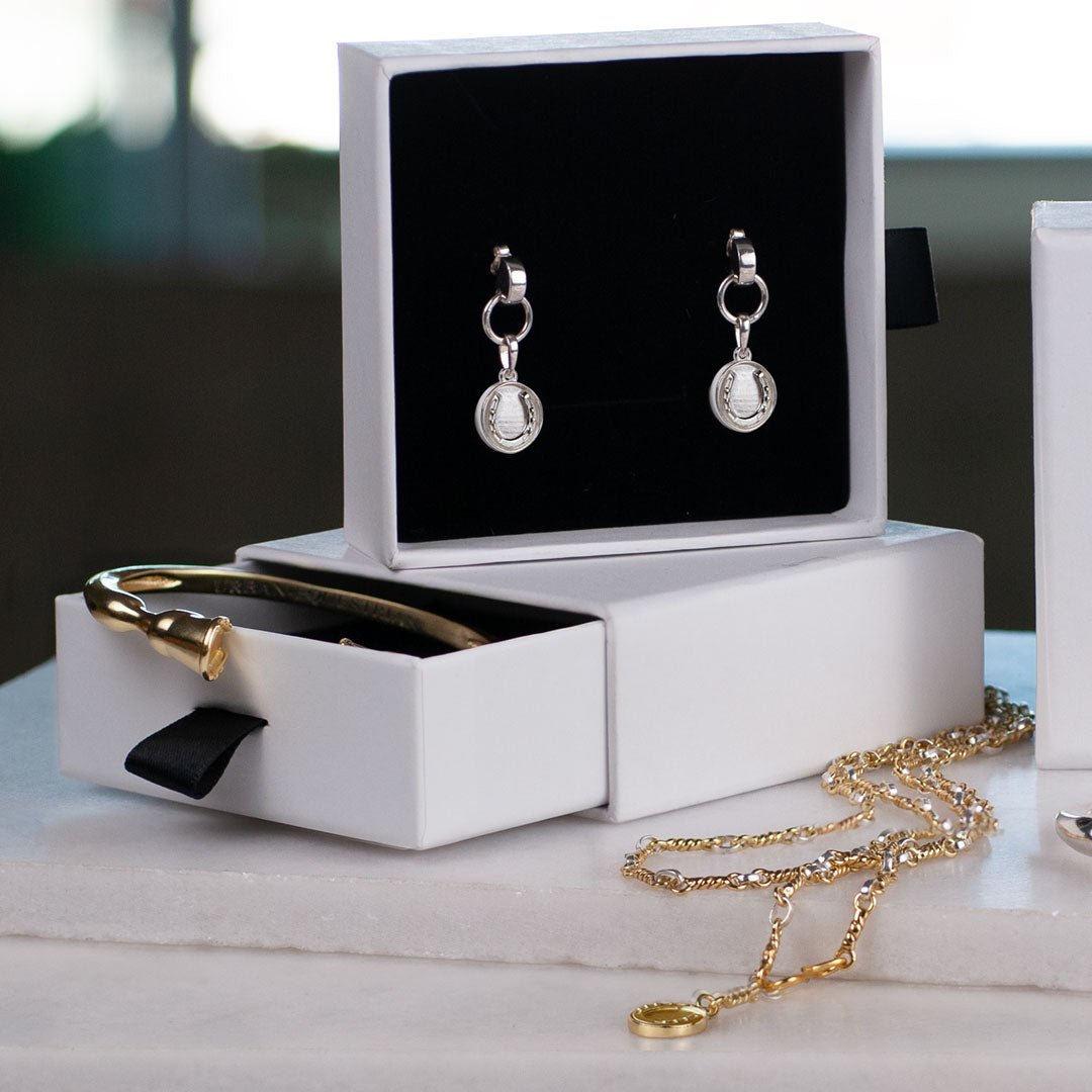 Dorado - Horseshoe Coin Earring in Gold Urban-Equestrian