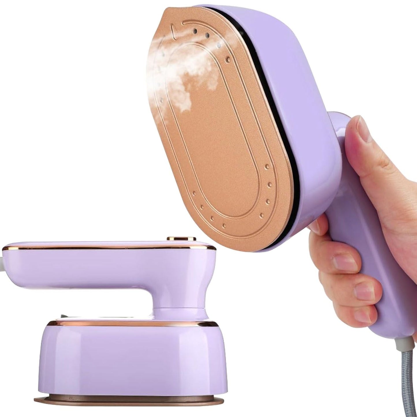 1000W Portable Handheld Steamer for Hang Flat Ironing Travel Garment Steamer with 180° Rotatable Handle 10S Fast Heating Clothing Wrinkles Remover for Home Office Travel New Era Fashion LLc