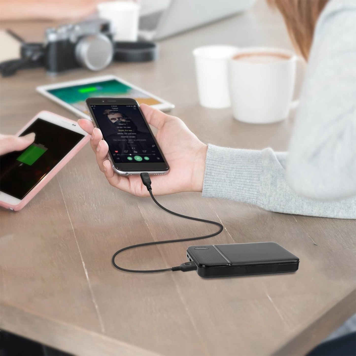 Power Bank Portable Phone Charger for Home Office Travel External Battery Pack with 1 Micro USB Cable Fit For IOSPhone 13/12 Samsung Galaxy S21 And More New Era Fashion LLc