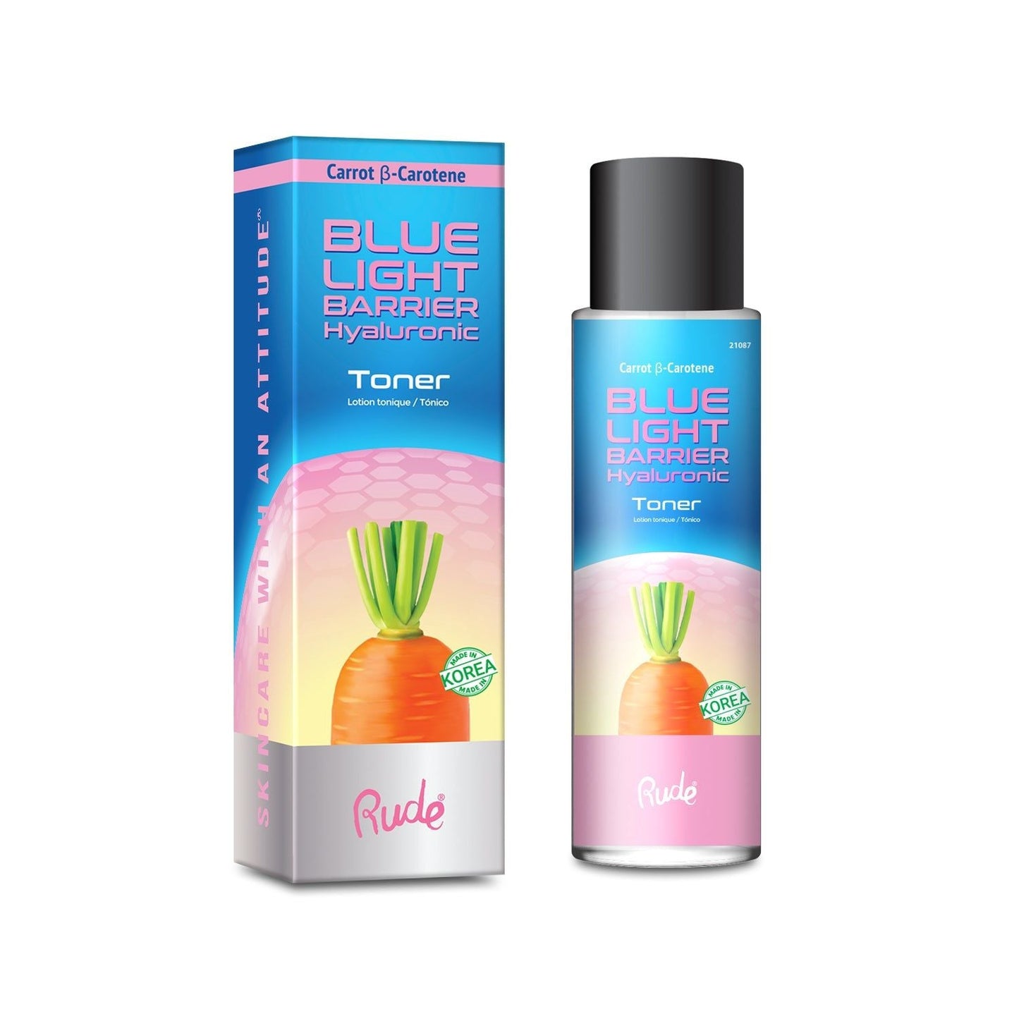 RUDE Hydrating Blue Light Defense Hyaluronic Toner for Glowing Skin New Era Fashion LLc