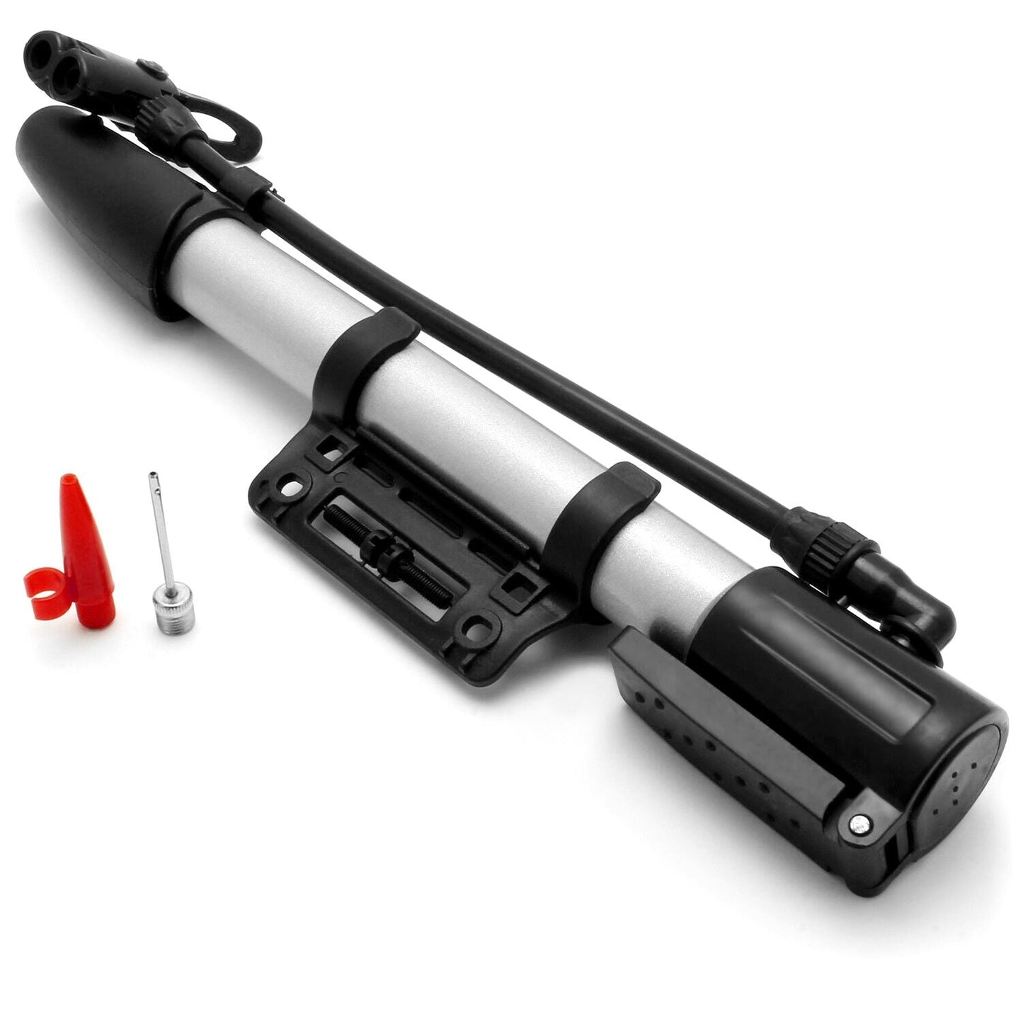 Mini Bike Pump Portable Bicycle Tire Inflator Ball Air Pump w/ Mount Frame For Mountain Road Bike New Era Fashion LLc