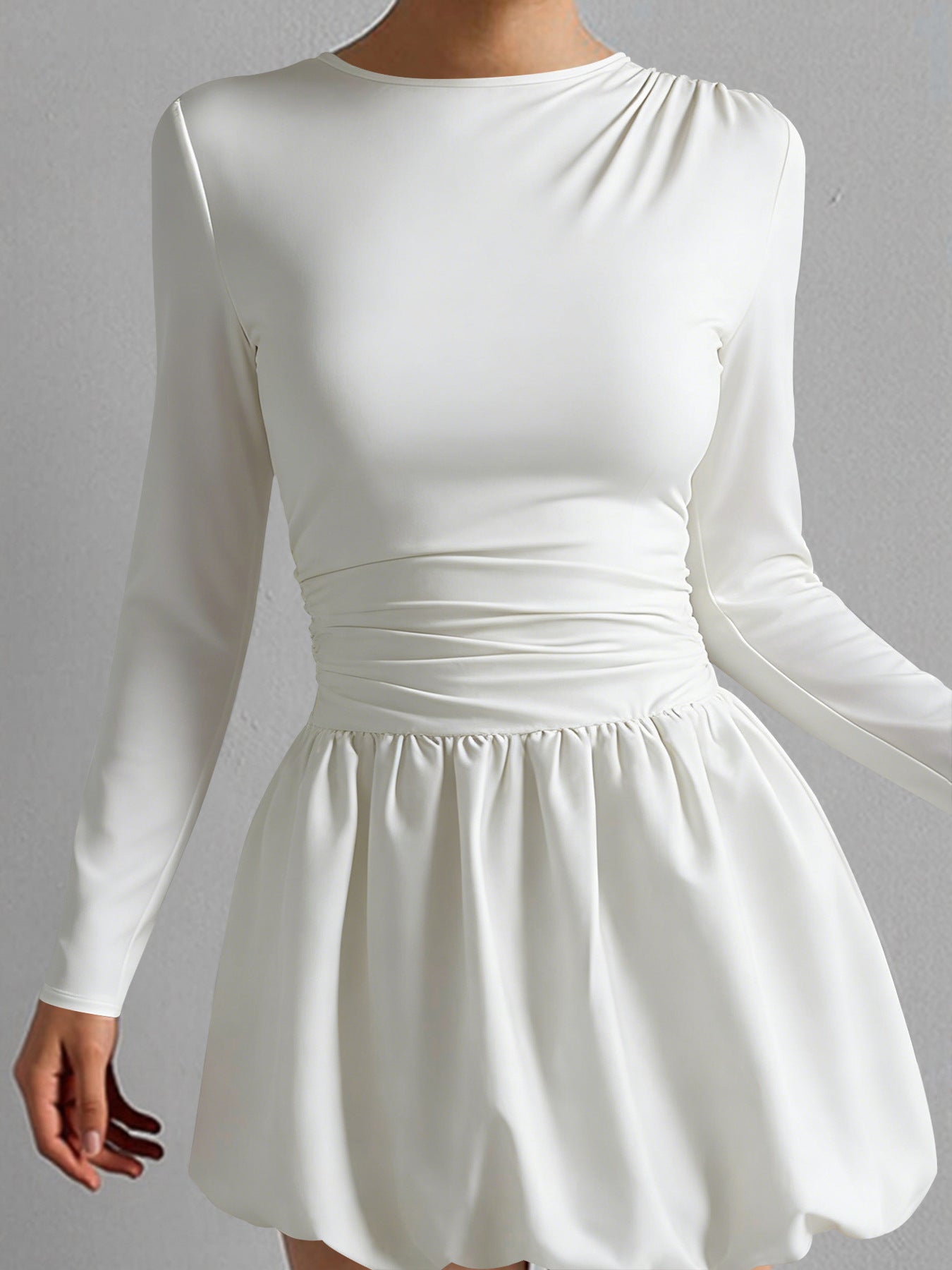 Women's Solid Color Stretch Casual Dress FitiqueFit