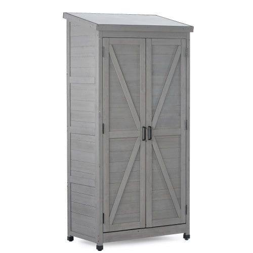 Outdoor Lockers Metal Tops, Garden Storage Sheds, Outdoor Wood High Canopy For Patio Patio Terraces New Era Fashion LLc