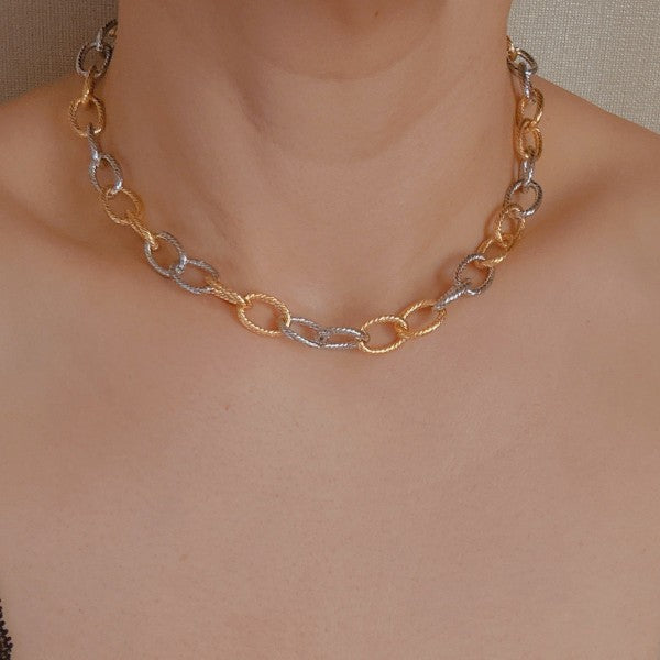 Every Two Links Gold And Silver Chain Necklace Shop Style & More | Fresh Looks, Everyday Deals & Free Shipping