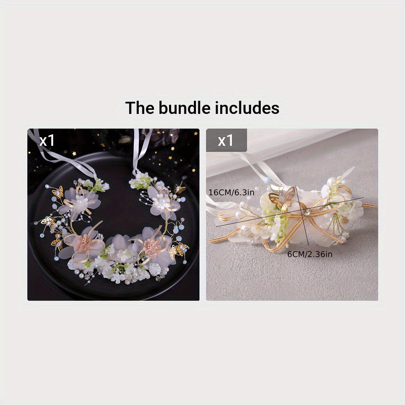 Bridal Accessories Flower Butterfly Bridal Headband Hairband Accessories Performance Headpiece NovaCart