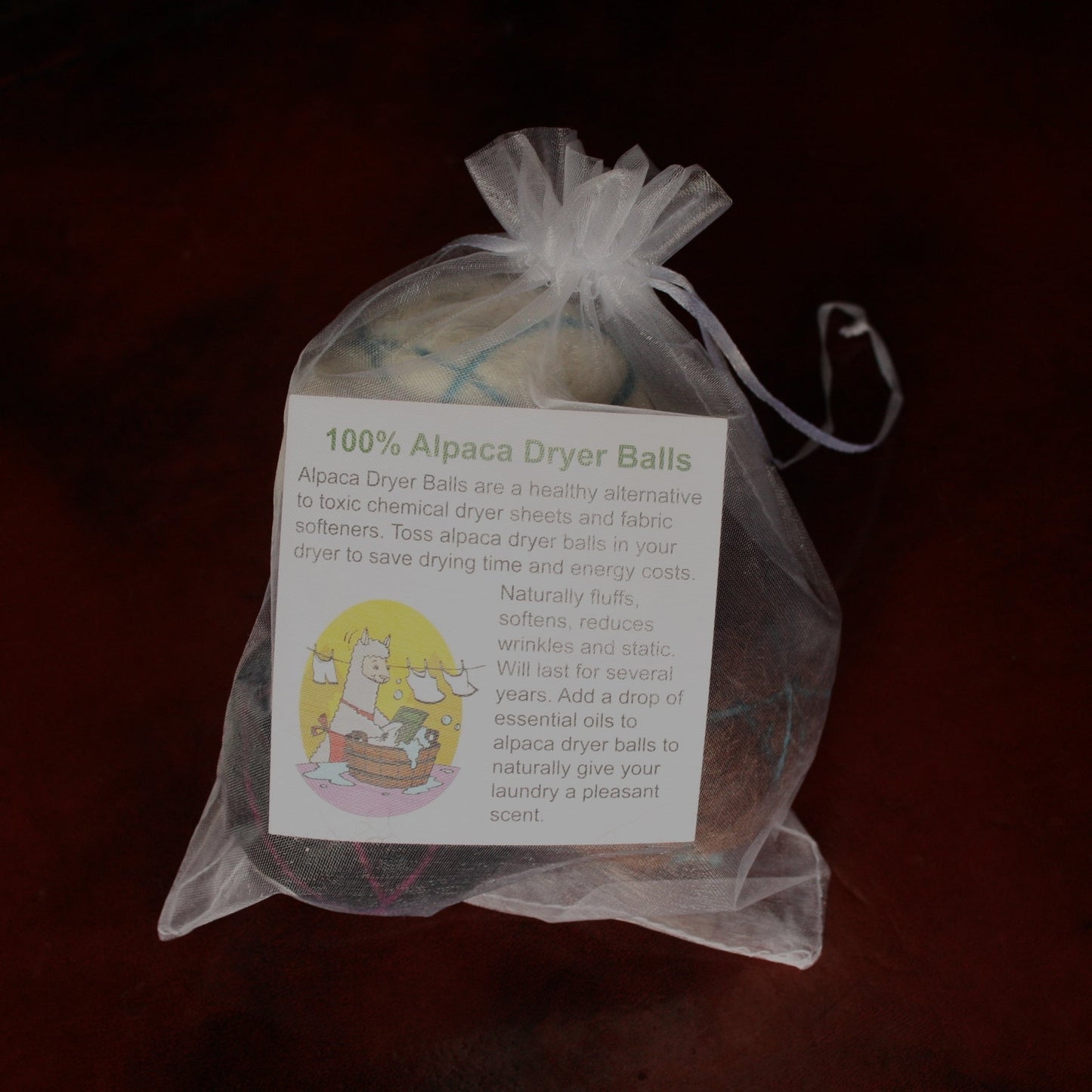 Fancy Decorative Alpaca Dryer Balls Purely Alpaca
