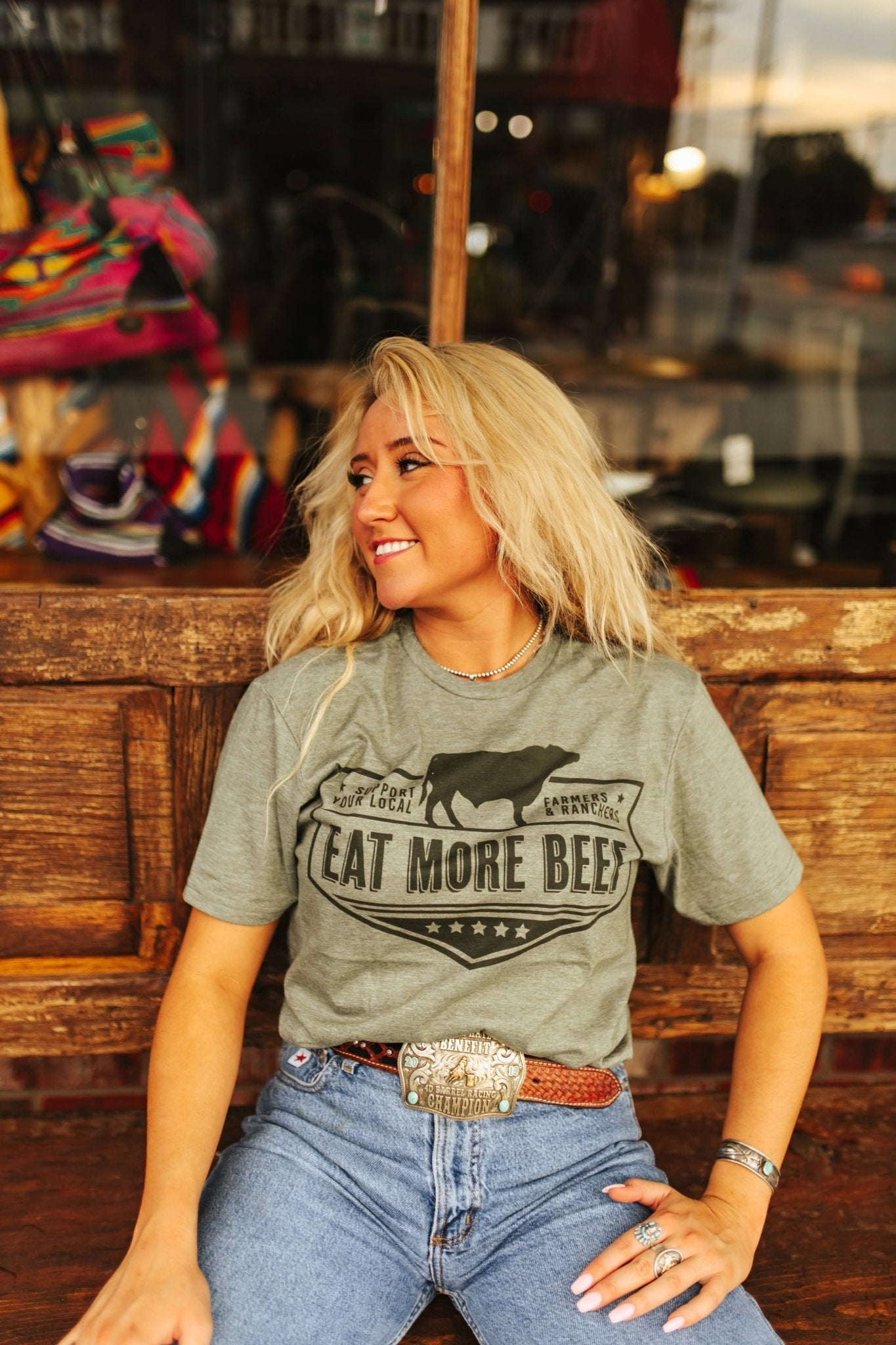 Farmers & Ranchers Eat More Beef Graphic Tee Wild Junkie