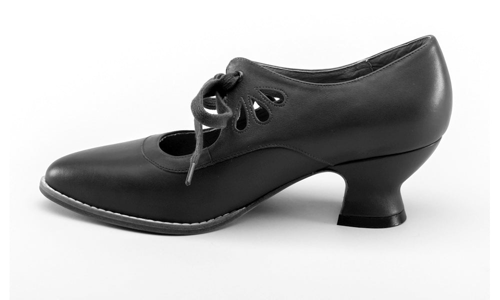 Gibson Edwardian Leather Shoes (Merlot) American Duchess