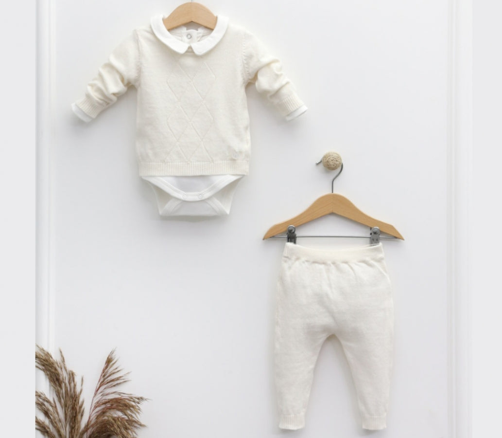 Grayson 3 Piece Knit Set Honey and Hive