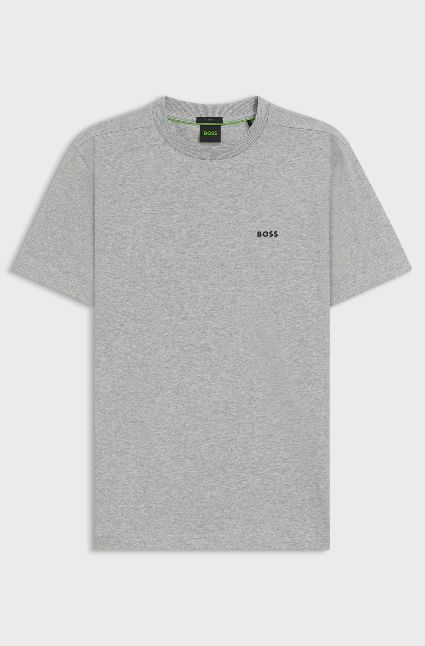 Boss Green Contrast Logo Tee - Grey Denim Exchange