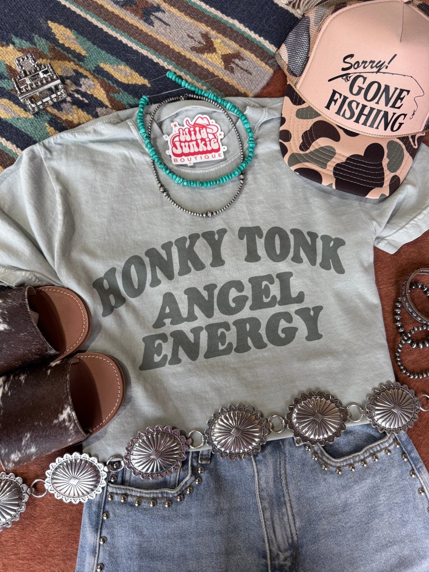 Honky Tonk Angel Energy Graphic Tee Wild Junkie