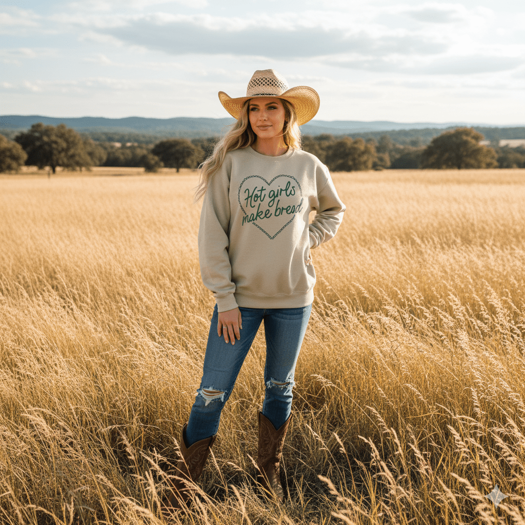 Hot Girls Make Bread Graphic Sweatshirt Wild Junkie