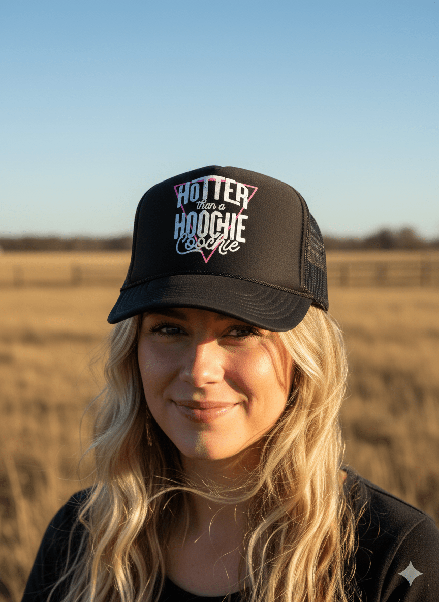 Hotter Than A Hoochie Coochie Trucker Hat Wild Junkie