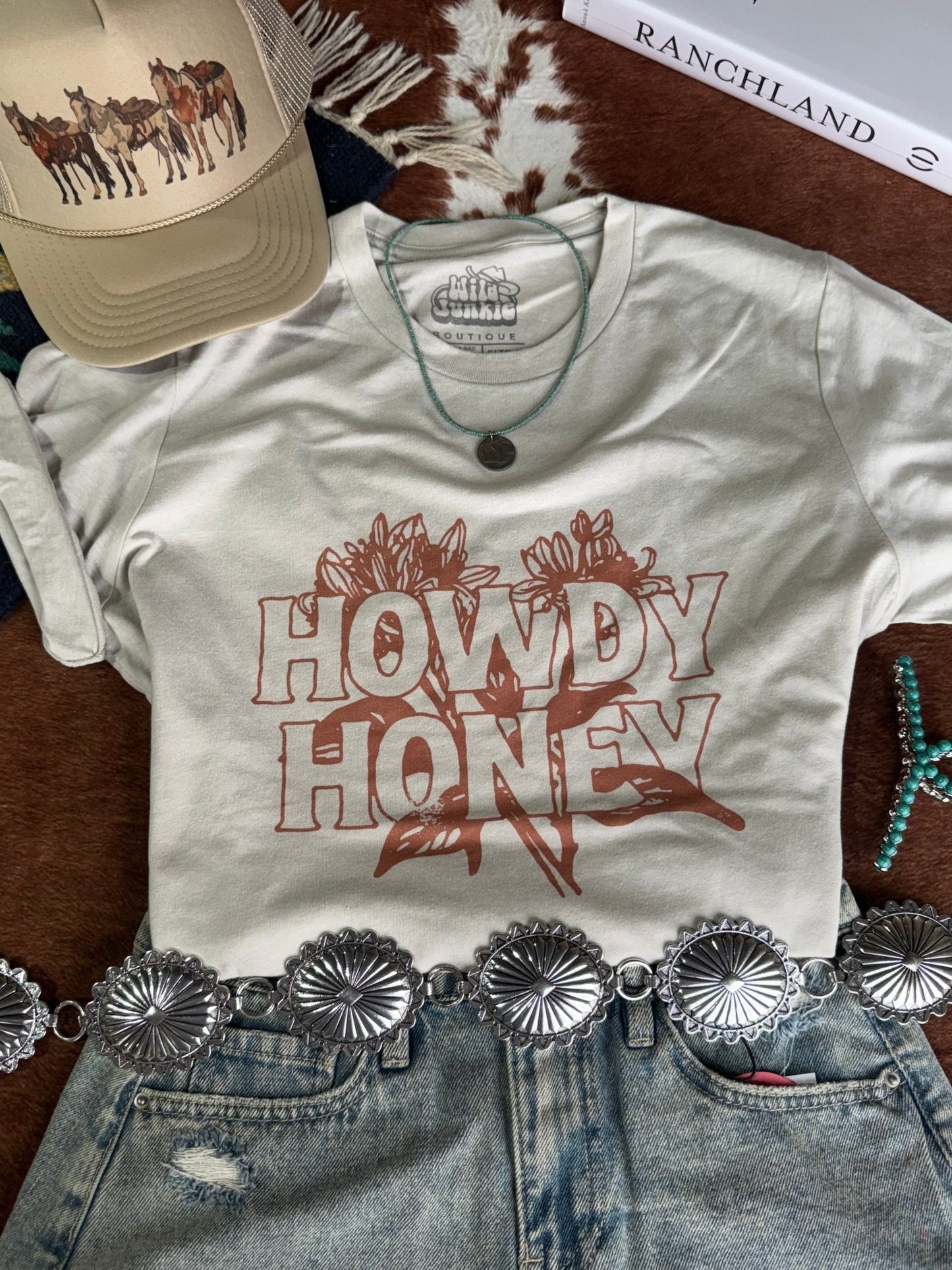 Howdy Honey Blossom Graphic Tee Wild Junkie