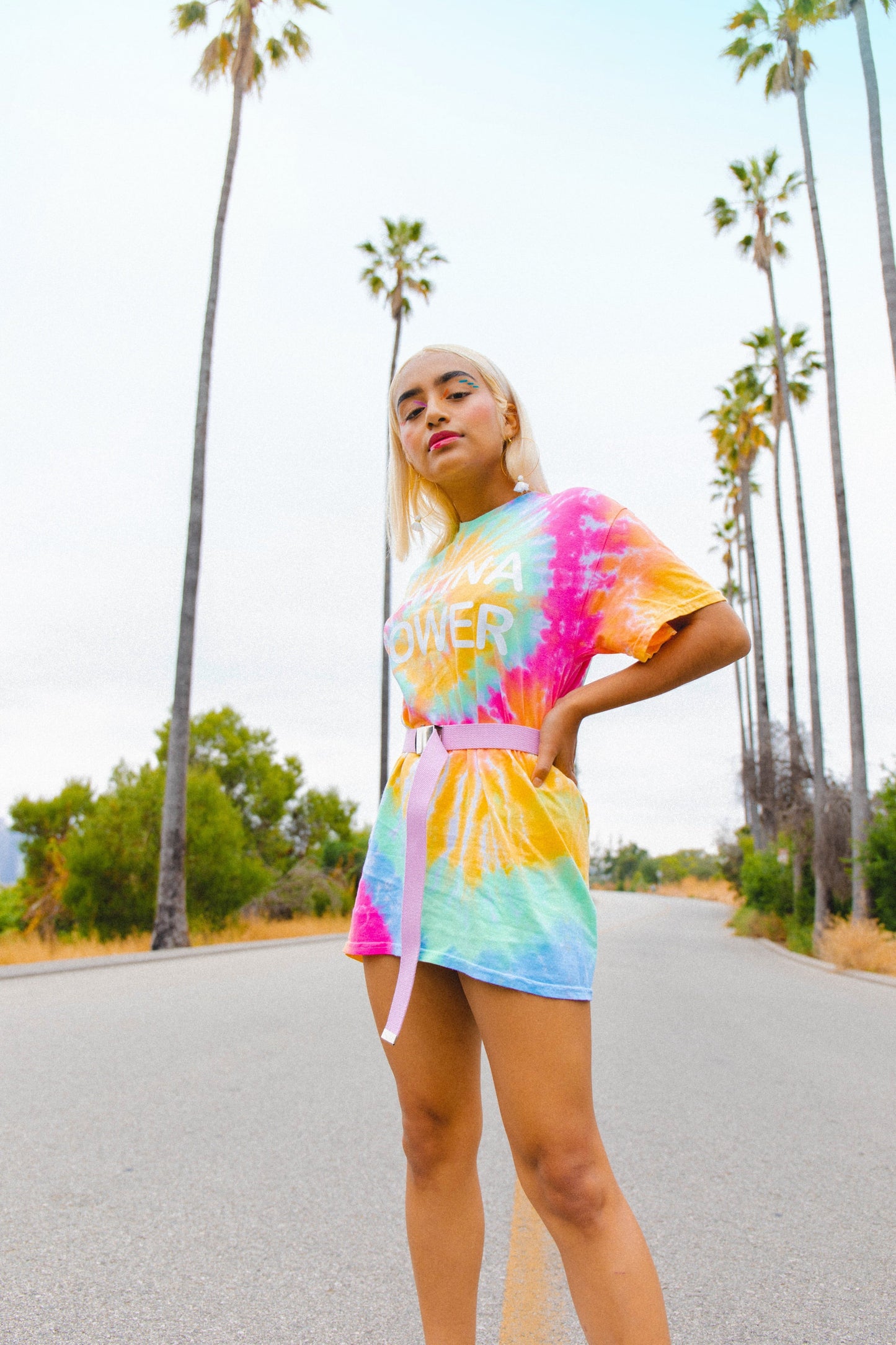 Tie dye Latina Power Tee JZD