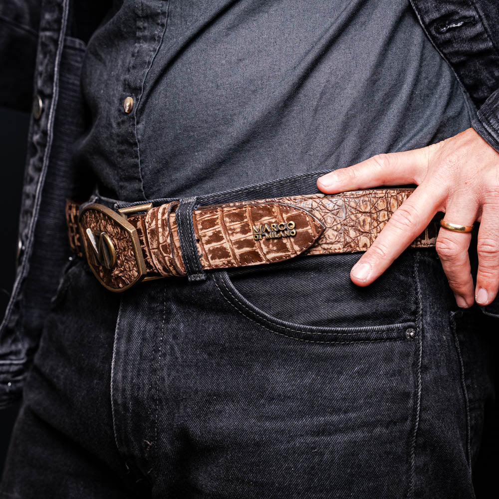 Iowa Belt Stone Brown Marco Di Milano