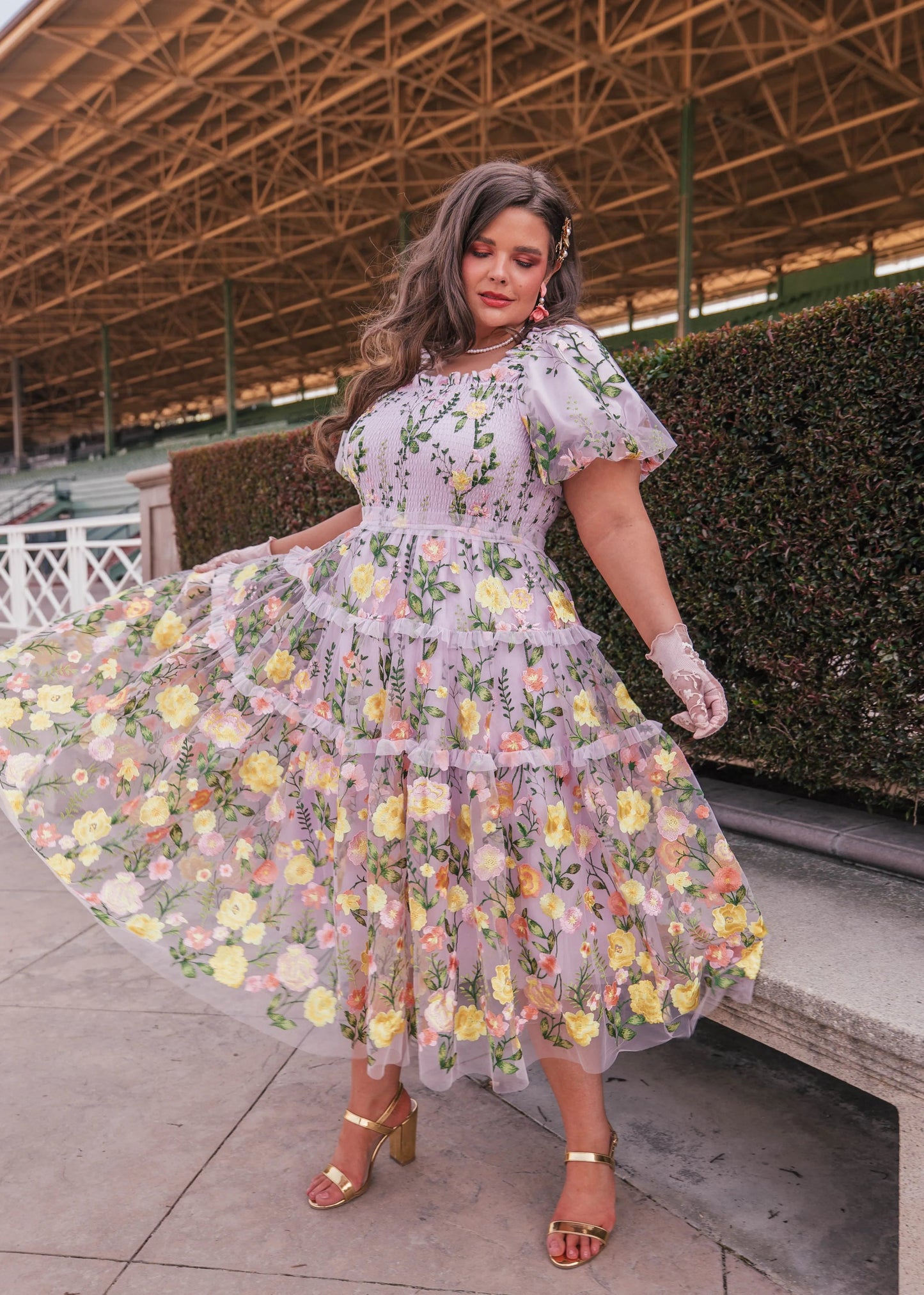 Rose Dress Midi - Lavender JessaKae