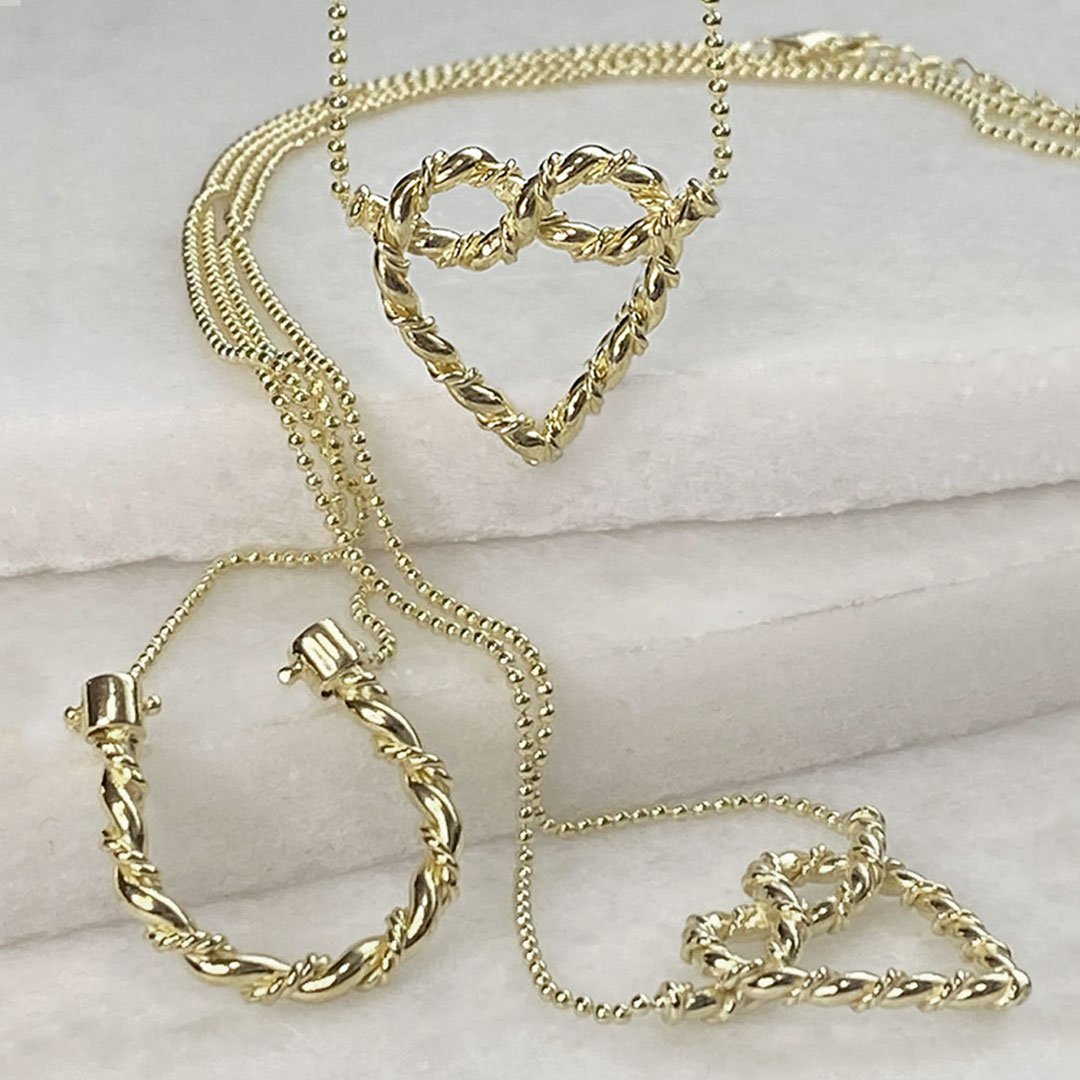 Lariat - Rope Twist Petite Hair Pick in Silver Urban-Equestrian