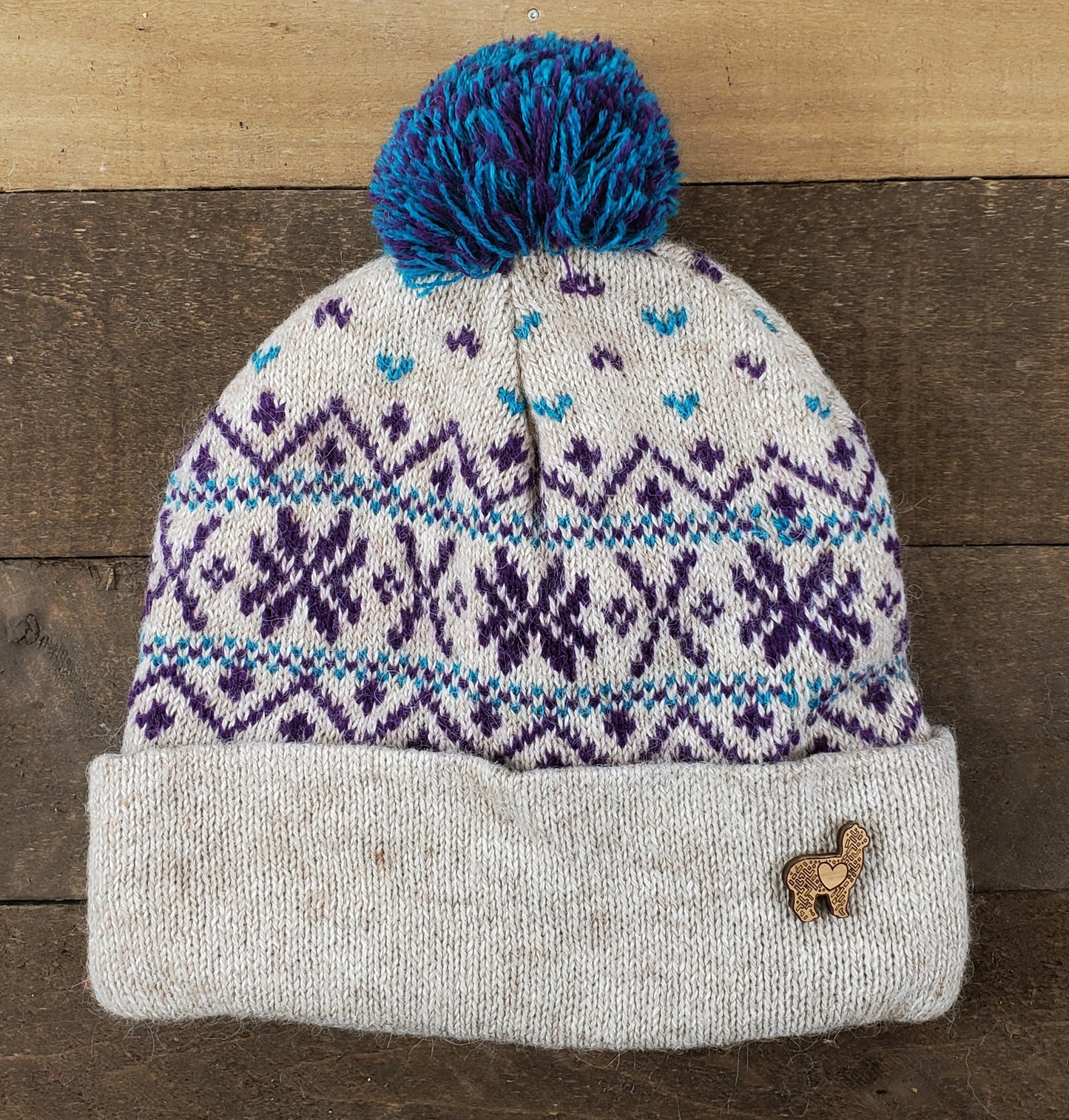 LOVE Alpaca Hat and Lapel Pin Purely Alpaca