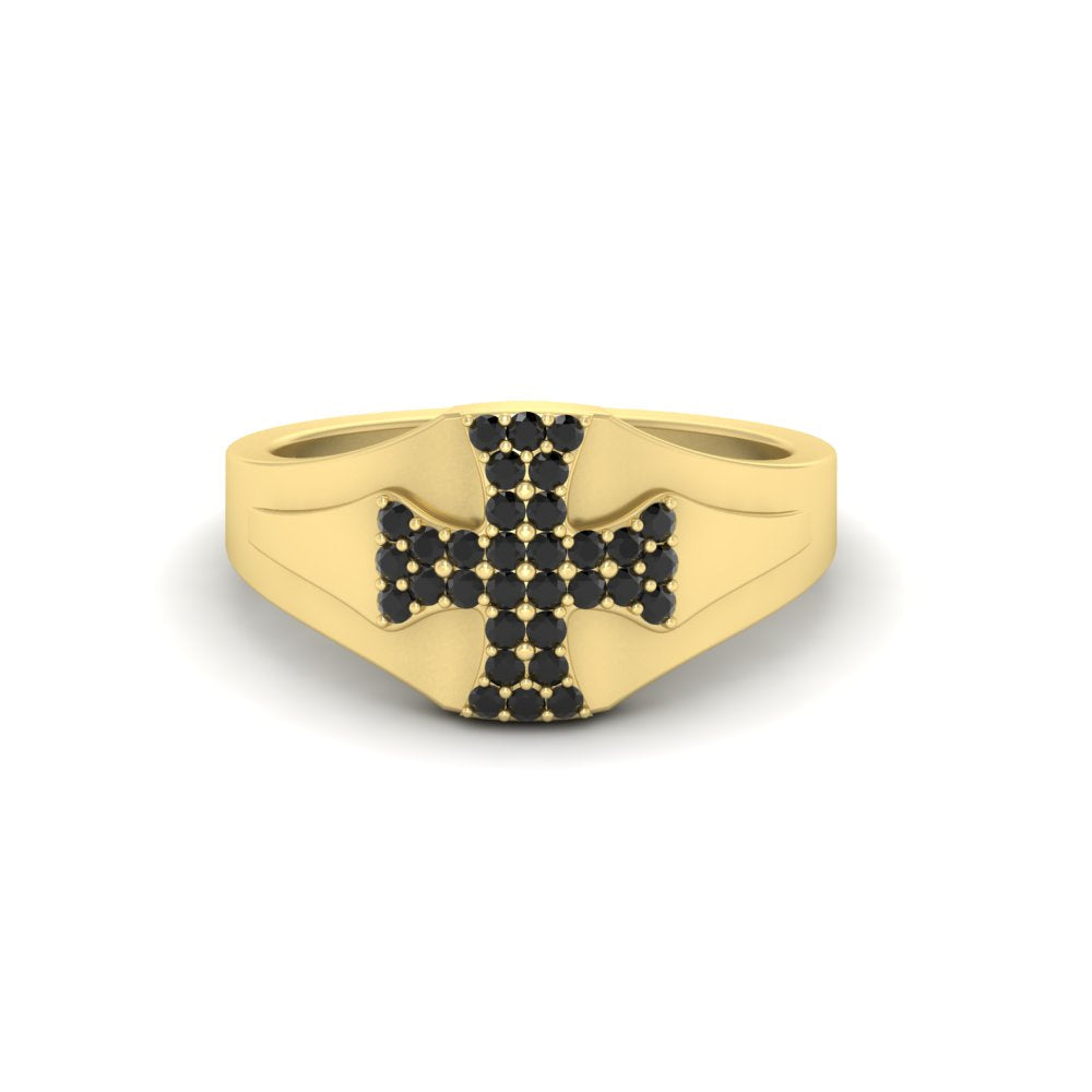 Mens Cross Gemstone Engagement Ring Fascinating Diamonds