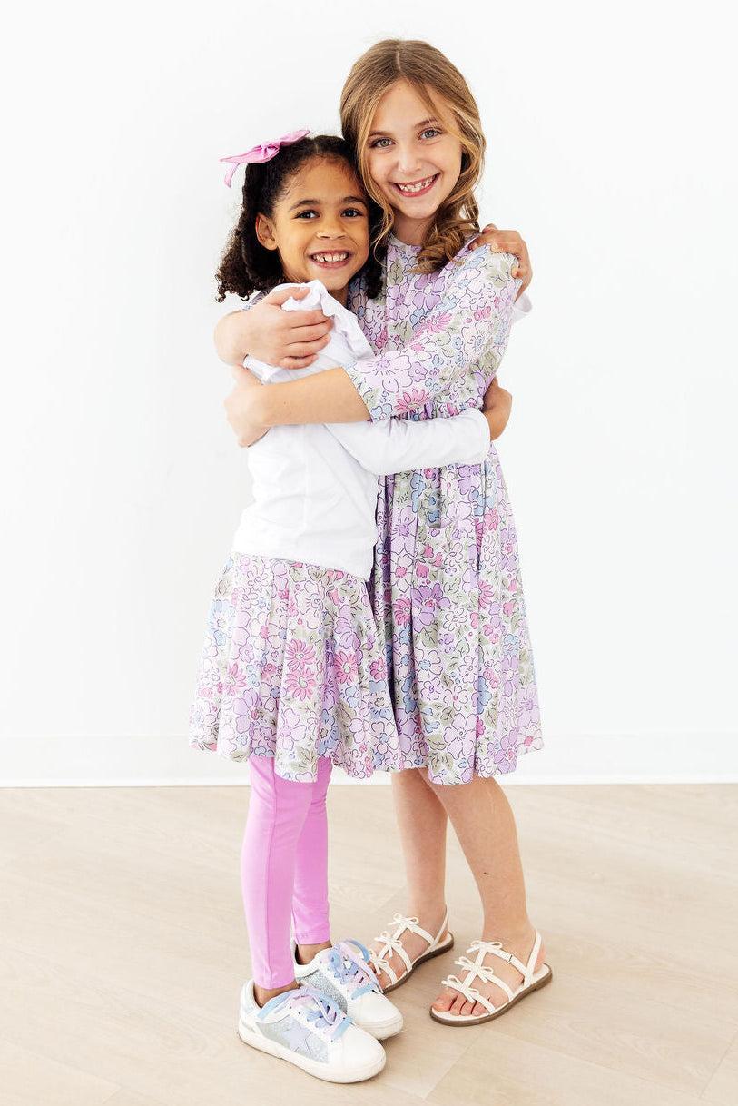 Spring Gardens 3/4 Sleeve Pocket Twirl Dress Mila & Rose ®