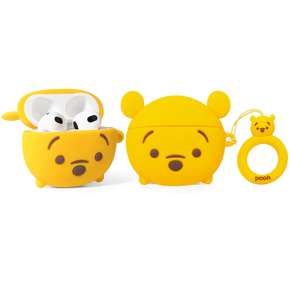 Case for Air Pods 3rd Generation Earbuds with Keychain Suable Silicone Cute Case