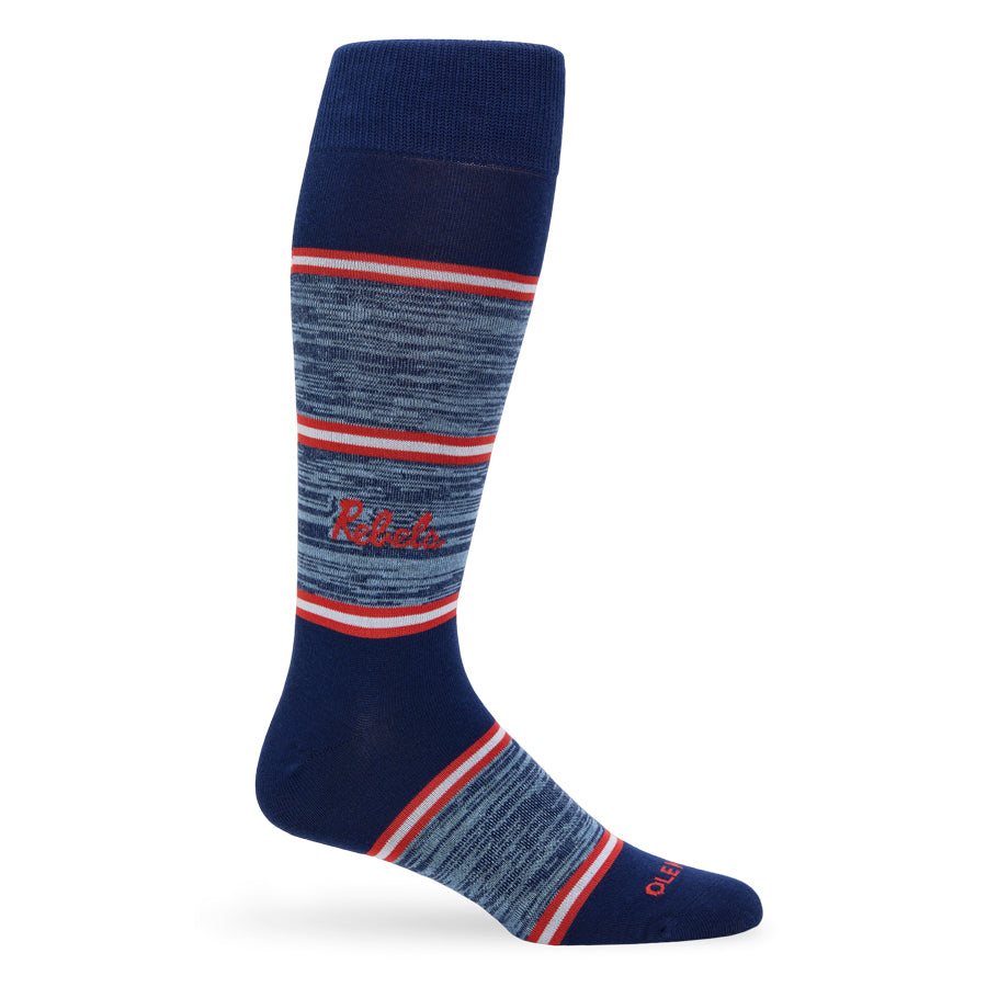 Navy Rebels Stripe Dress Socks DeadSoxy