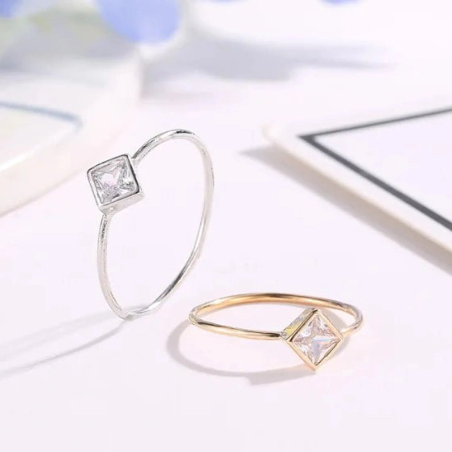 Trinity Stack Ring Set Ivory Embers