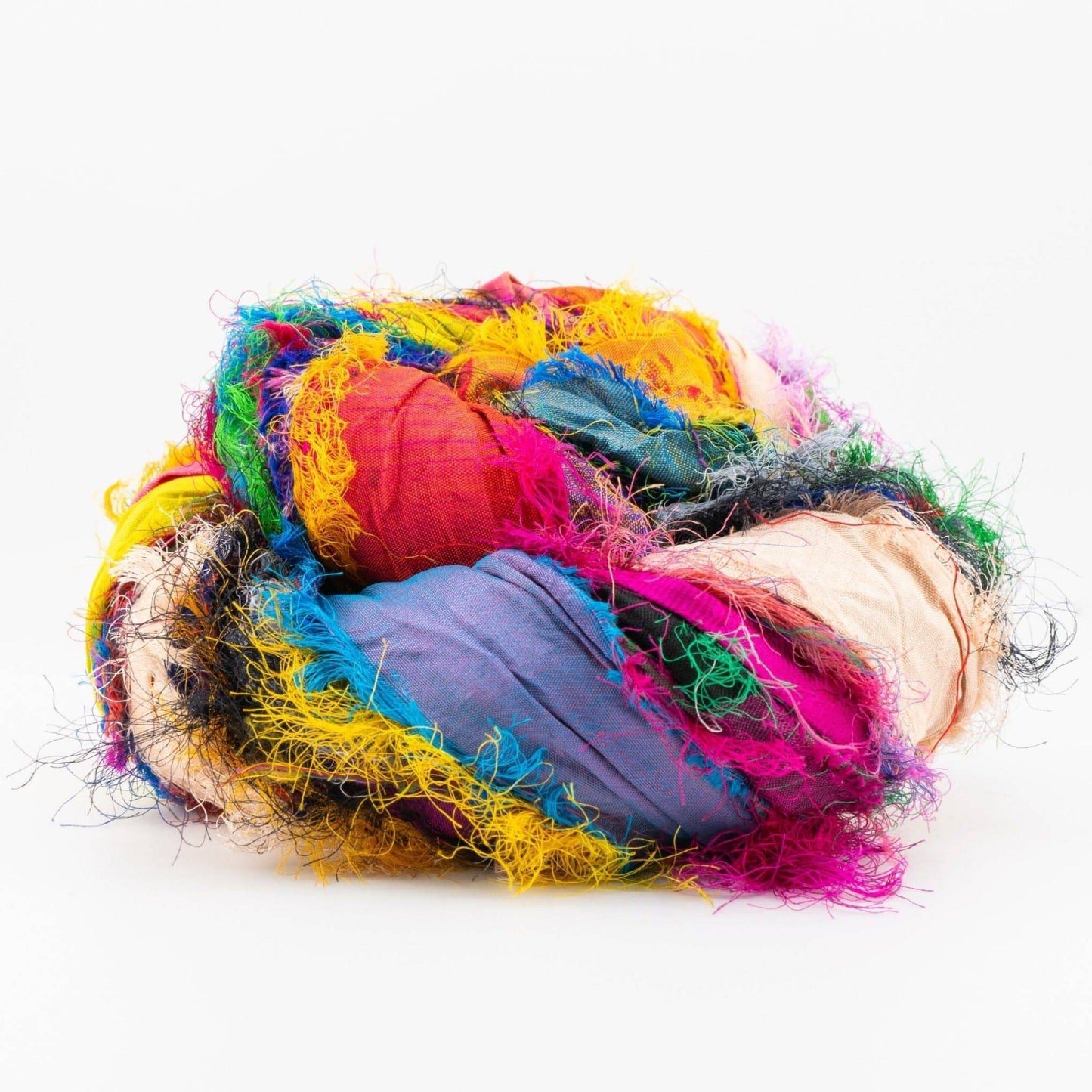 "Nicole's Favorite Ribbon" Recycled Sari Silk "Tibet Jewels"- Perfect for Crafting, Gift Wrap & More Darn Good Yarn