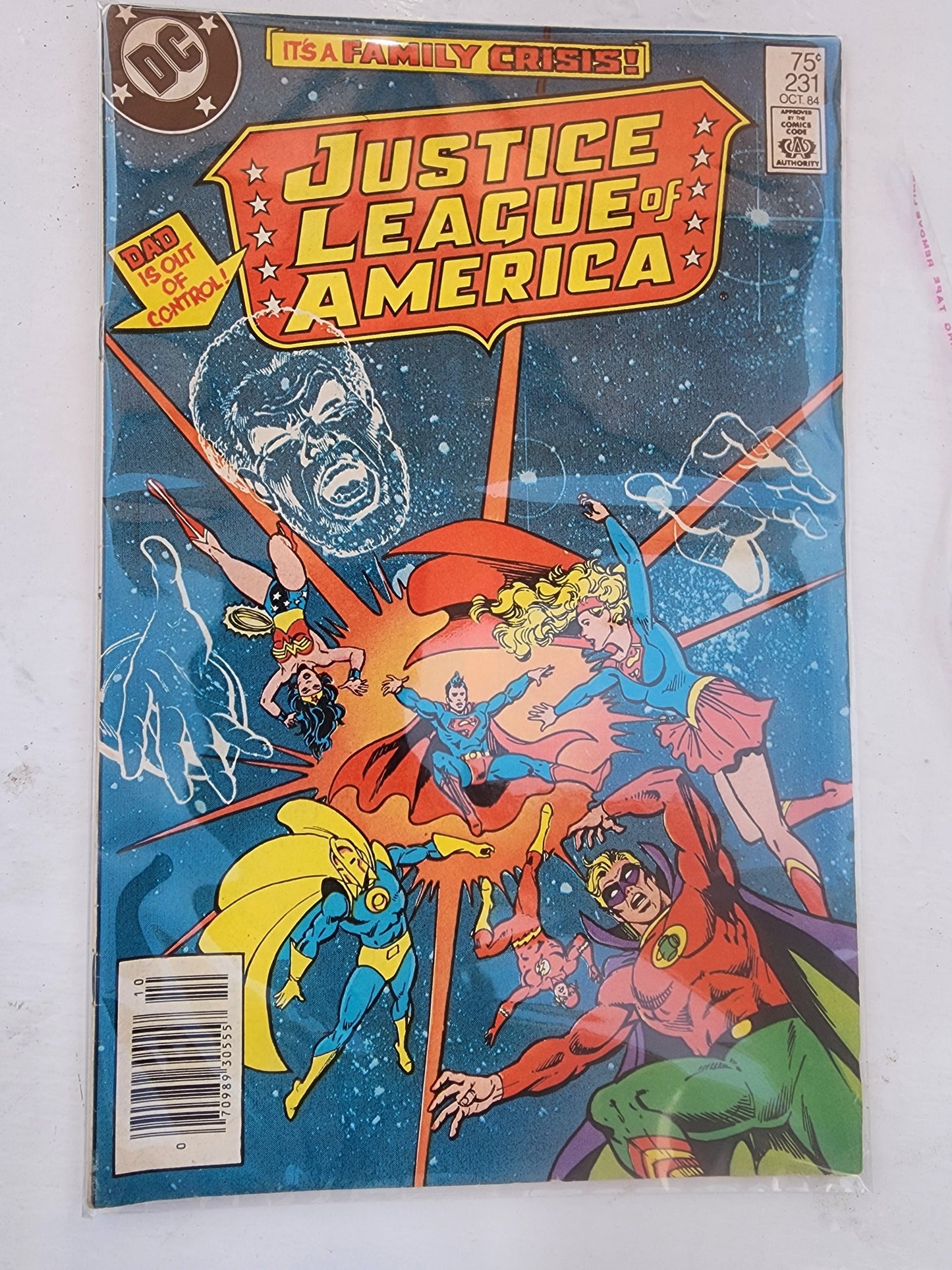 Justice League of America 231 JLA/ JSA Team-Up! 1984 DC Comic Tennessee Junk Trunk