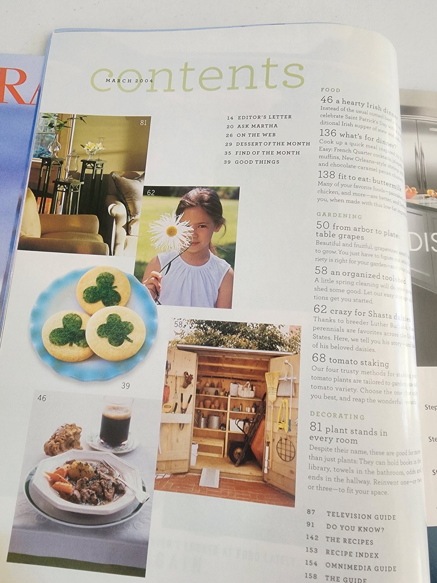 Martha Stewart Living Magazine March 2004 The Gardening Issue Tennessee Junk Trunk