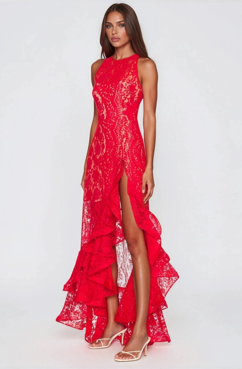Sicilia Midi Dress – Red XO, Tina
