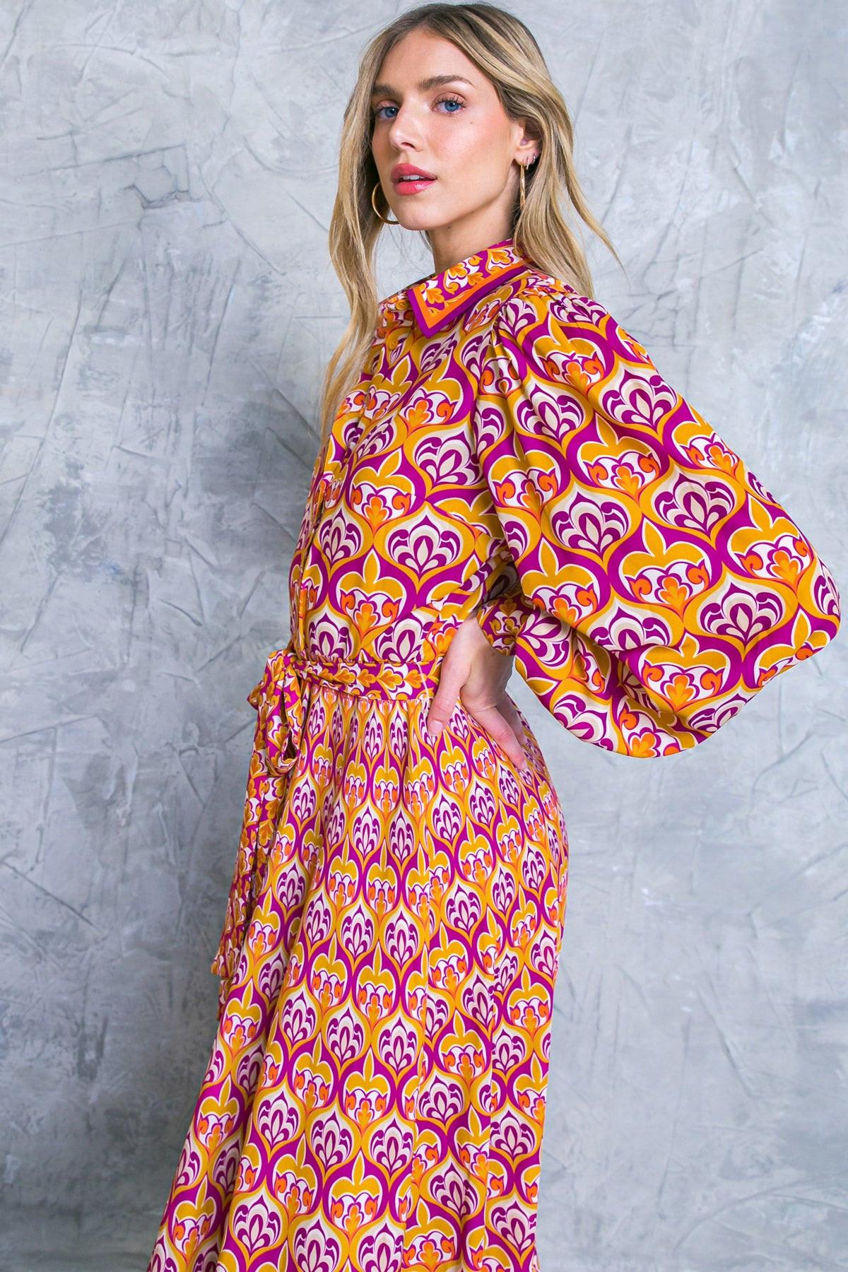 LIFETIME CELEBRATIONS WOVEN SHIRT DRESS Flying Tomato