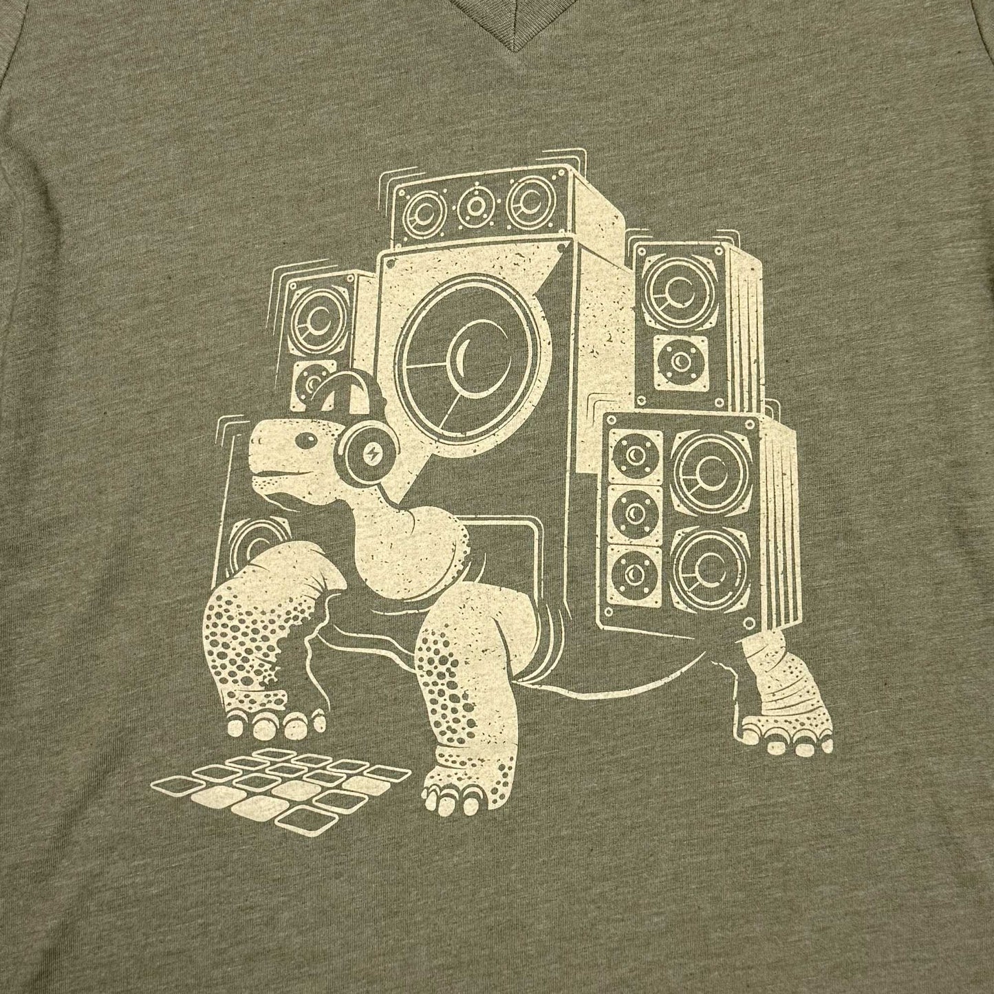 Slow Beats Womens V-neck T-shirt STORY SPARK