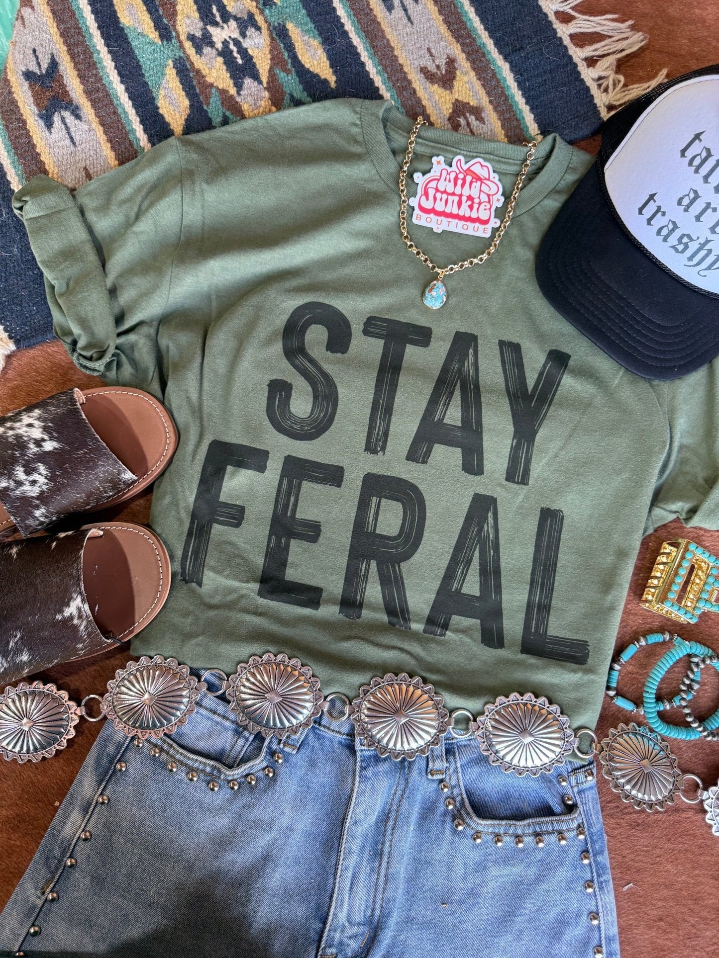 Stay Feral Graphic Tee Wild Junkie