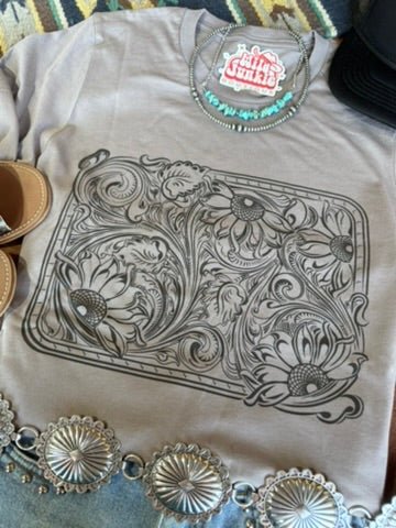 Sunflower Engraved Graphic Tee Wild Junkie