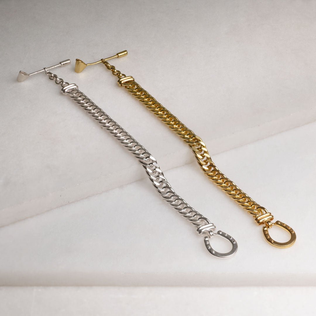 Cavaletti - T Bar Horseshoe Clasp Bracelet in Gold Urban-Equestrian