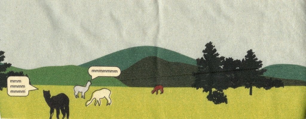 t-shirt: Alpacas in Meadow Scene Purely Alpaca