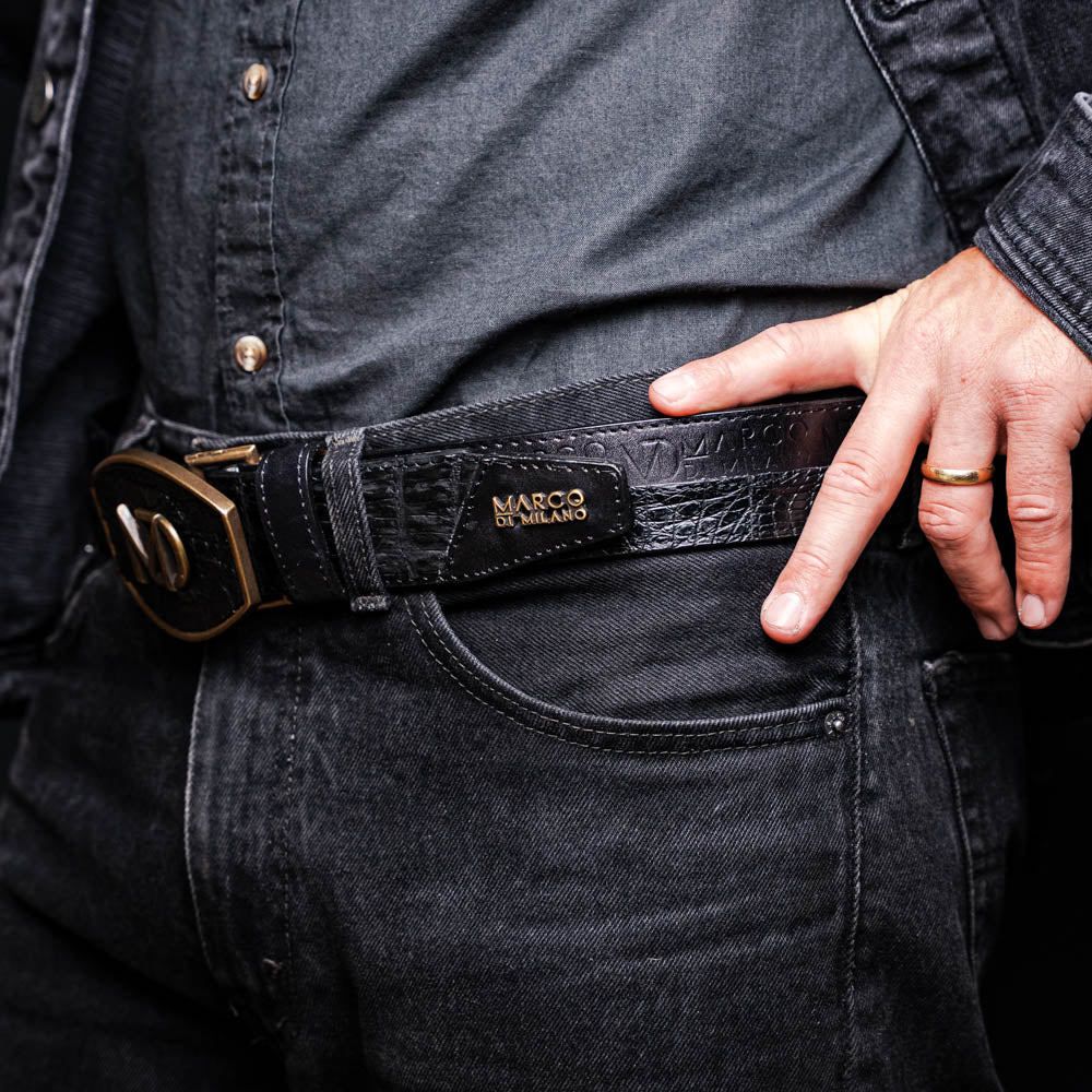 Texas Belt Black Marco Di Milano