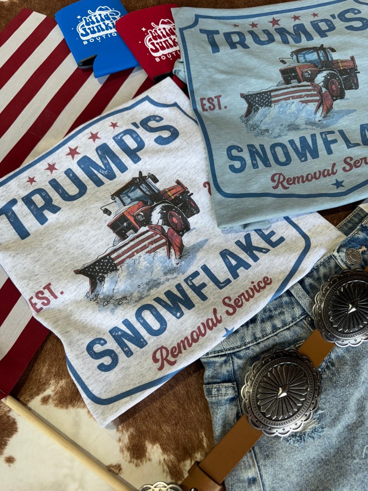 Trump's Snowflake Removal Service Graphic Tee Wild Junkie