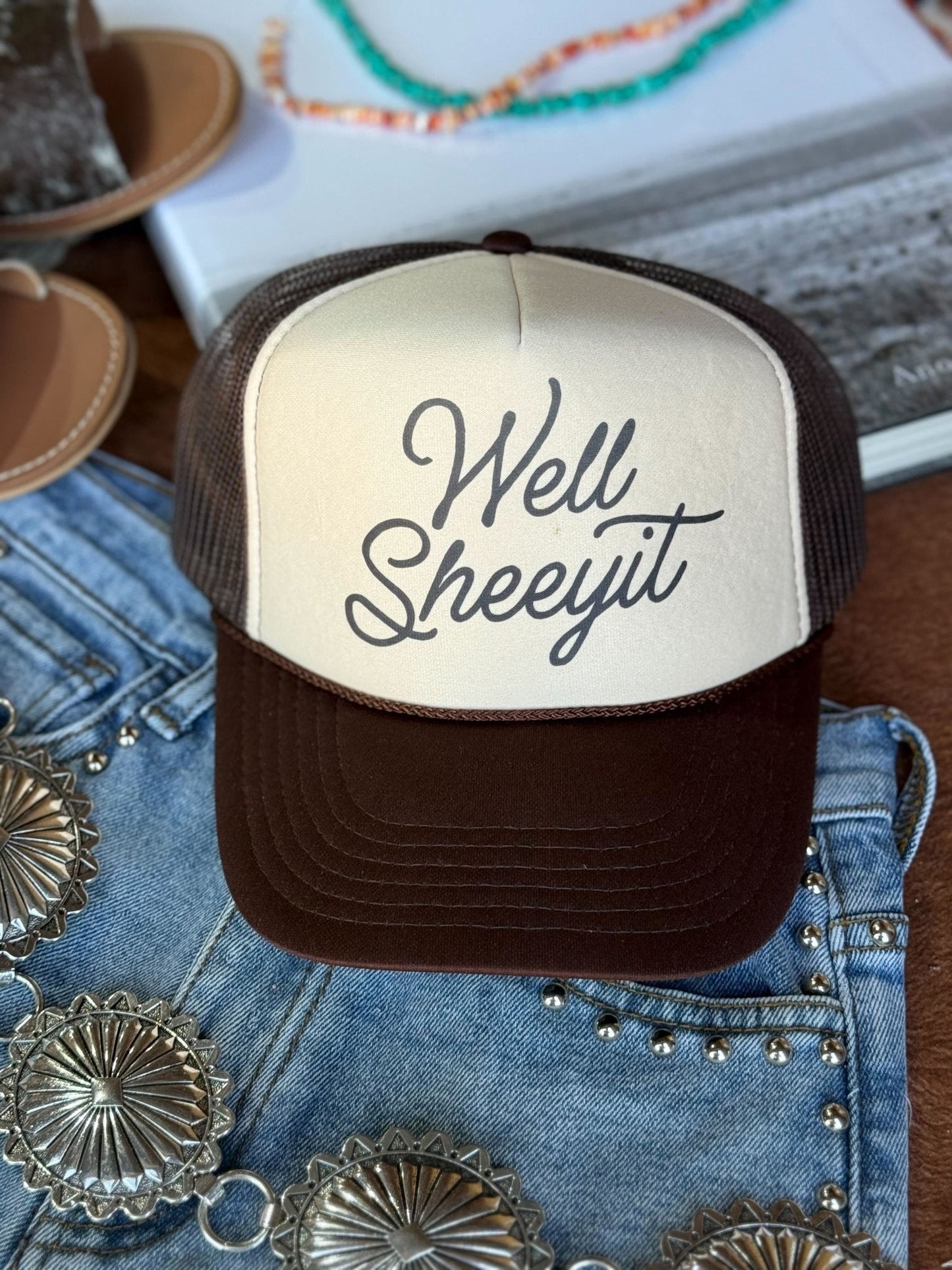 Well Sheeyit Trucker Hat Wild Junkie